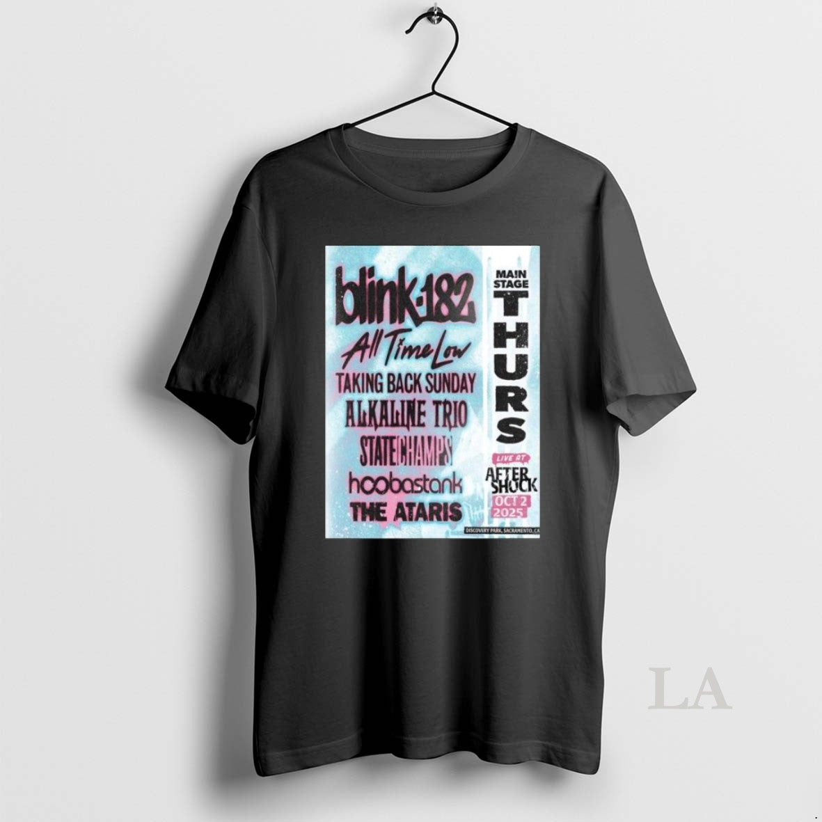 Original Blink 182 Discovery Park Sacramento Ca October 2 2025 Long Sleve