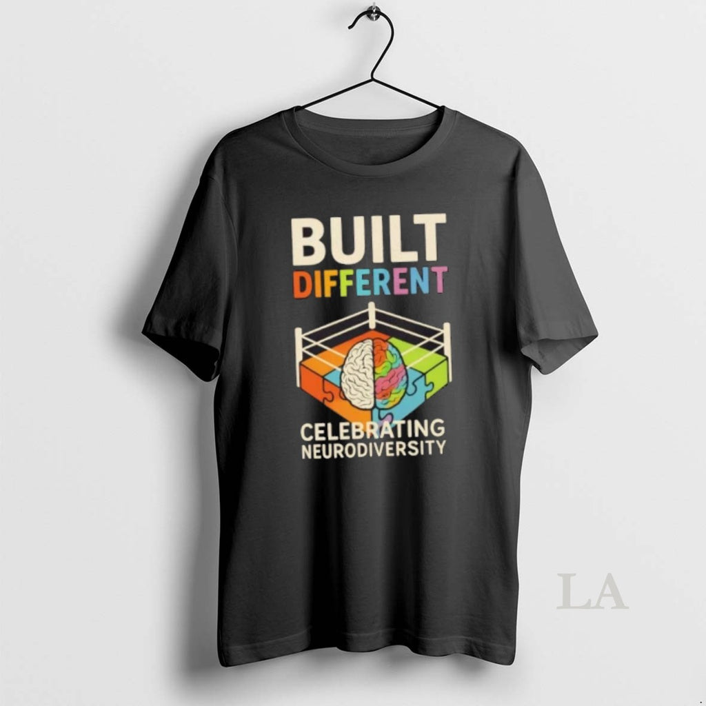 Original Captain Autism Built Different Celebrating Neurodiversity T-Shirts, Hoodie, Sweatshirt | PureTeeCo.com