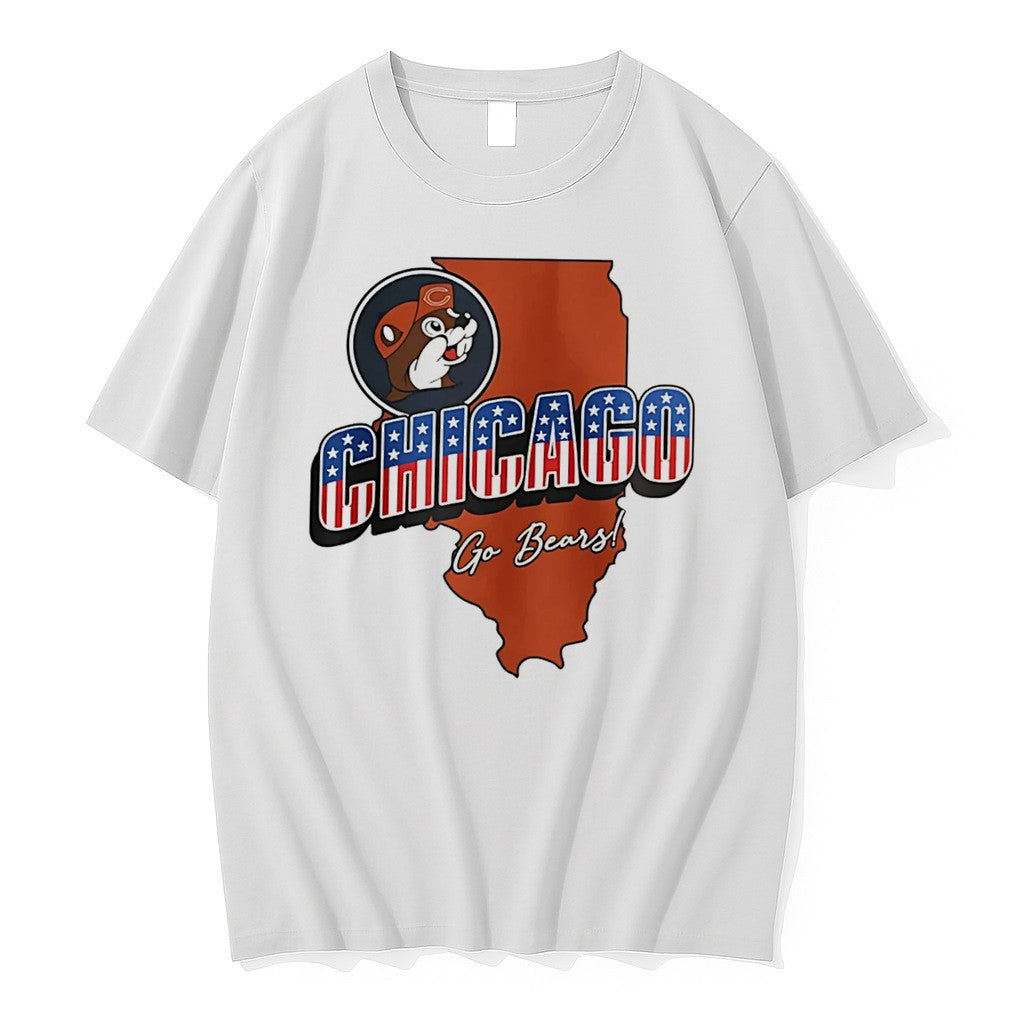 Original Chicago Bears Buc Ees Chicago Go Bears Patriotic Tee Tshirts Jpg