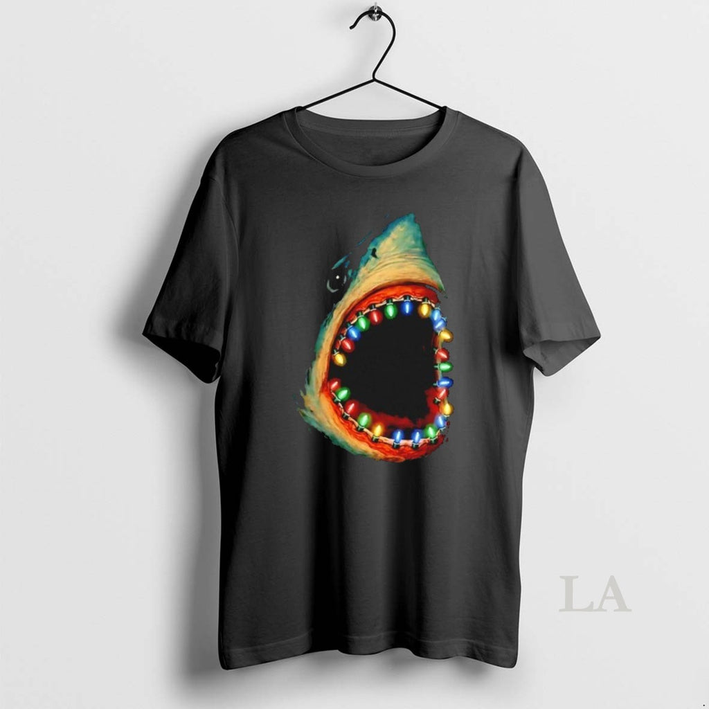 Original Christmas Lights Shark Teeth T-Shirts, Hoodie, Sweatshirt | PureTeeCo.com