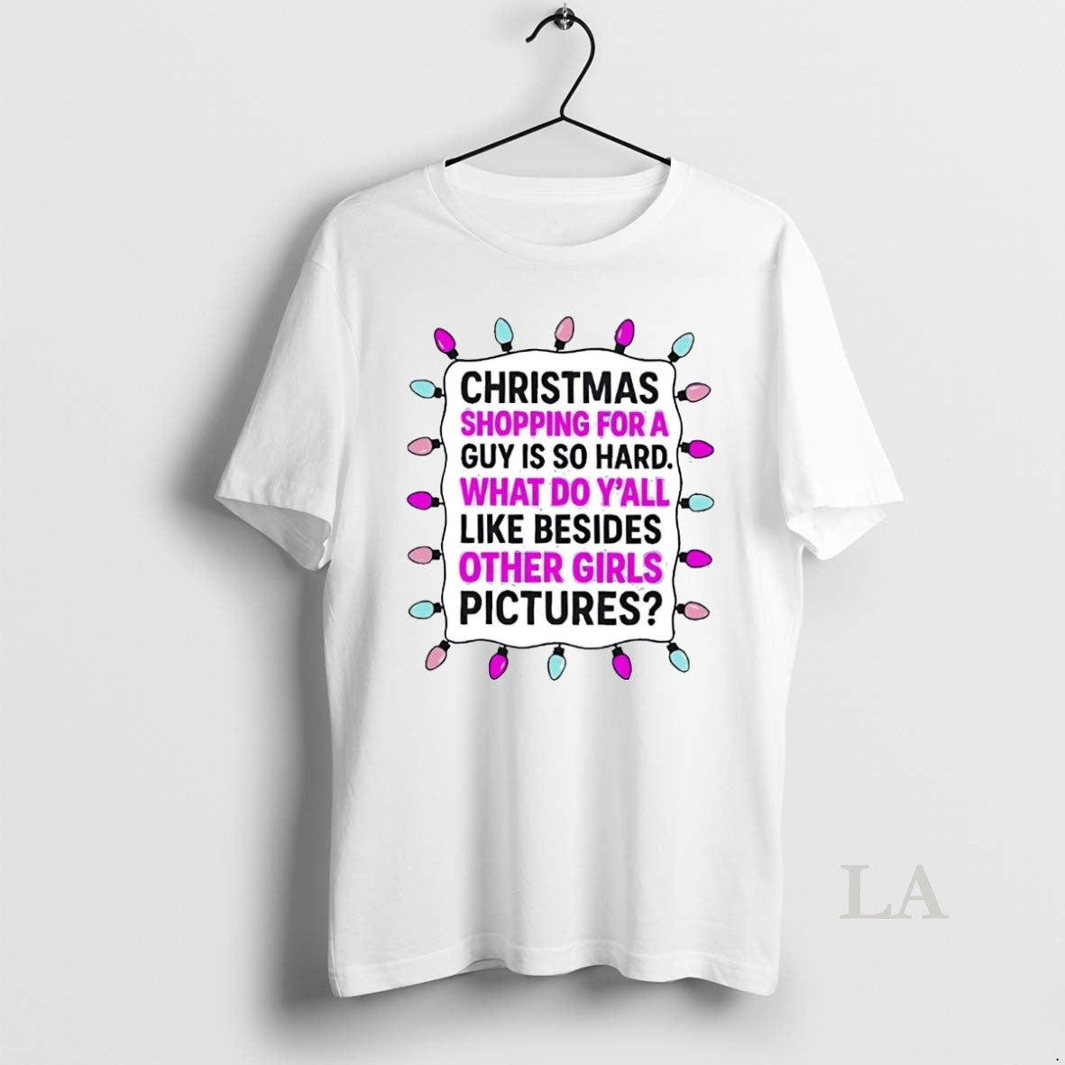 Original Christmas Shopping For A Guy Is So Hard What Do Yall Christmas T-Shirts, Hoodie, Sweatshirt | PureTeeCo.com