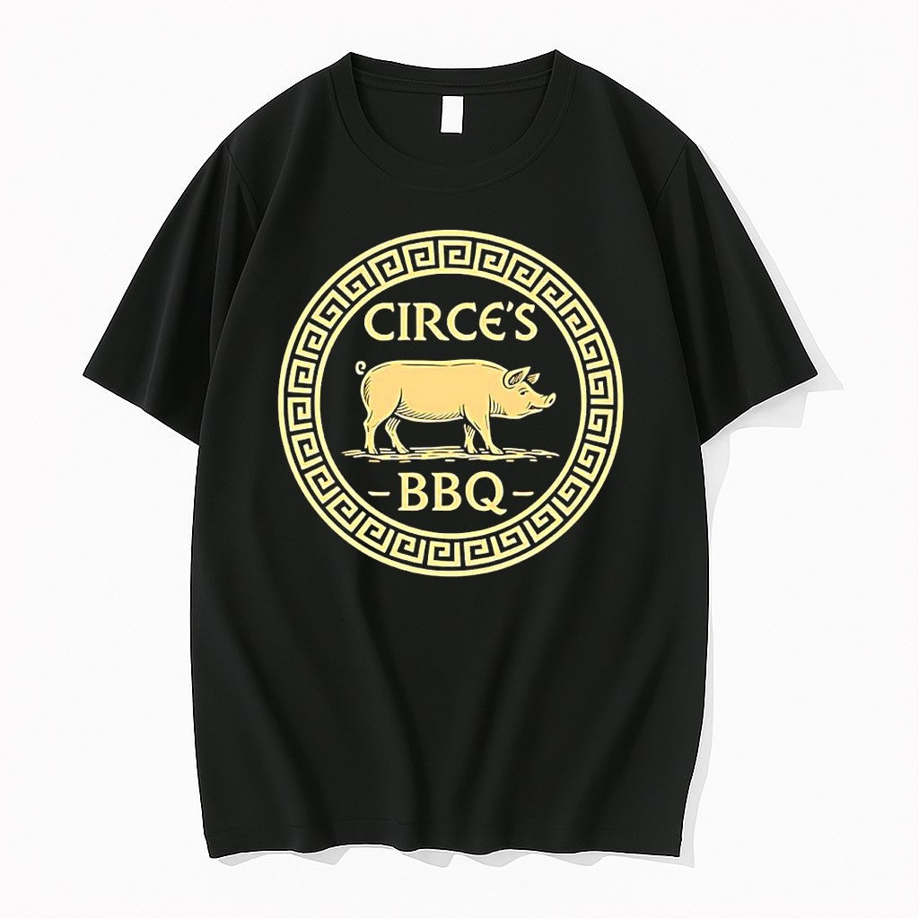 Original Circes Bbq Greek Mythology Pig Tshirts Jpg