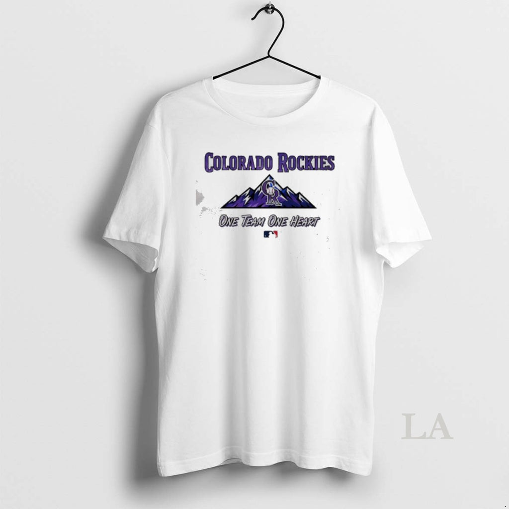 Original Colorado Rockies One Team One Heart Mlb T-Shirts, Hoodie, Sweatshirt | PureTeeCo.com