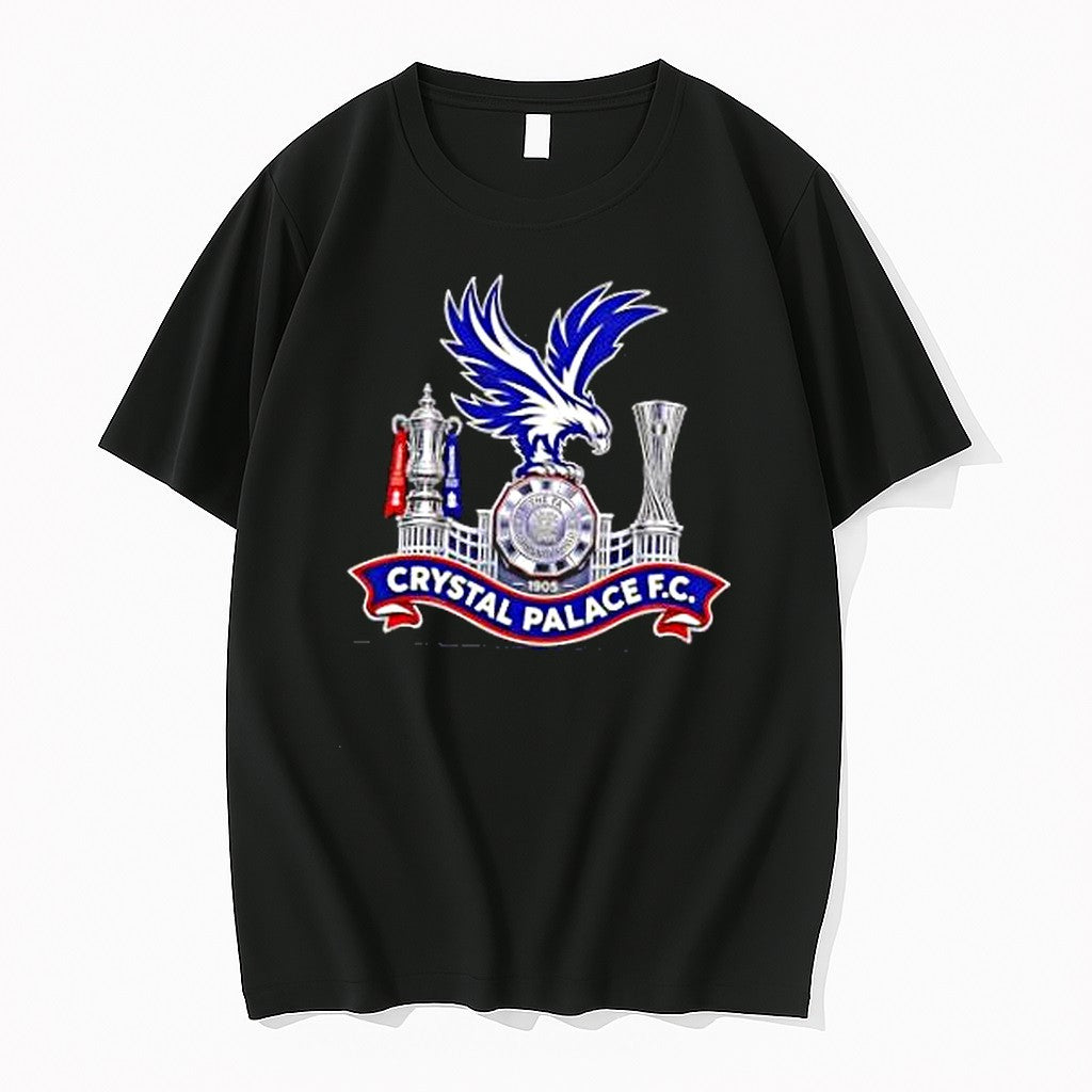 Original Crystal Palace Fc Fa Cup Community Shield Uefa Europa League Trophy Tshirts