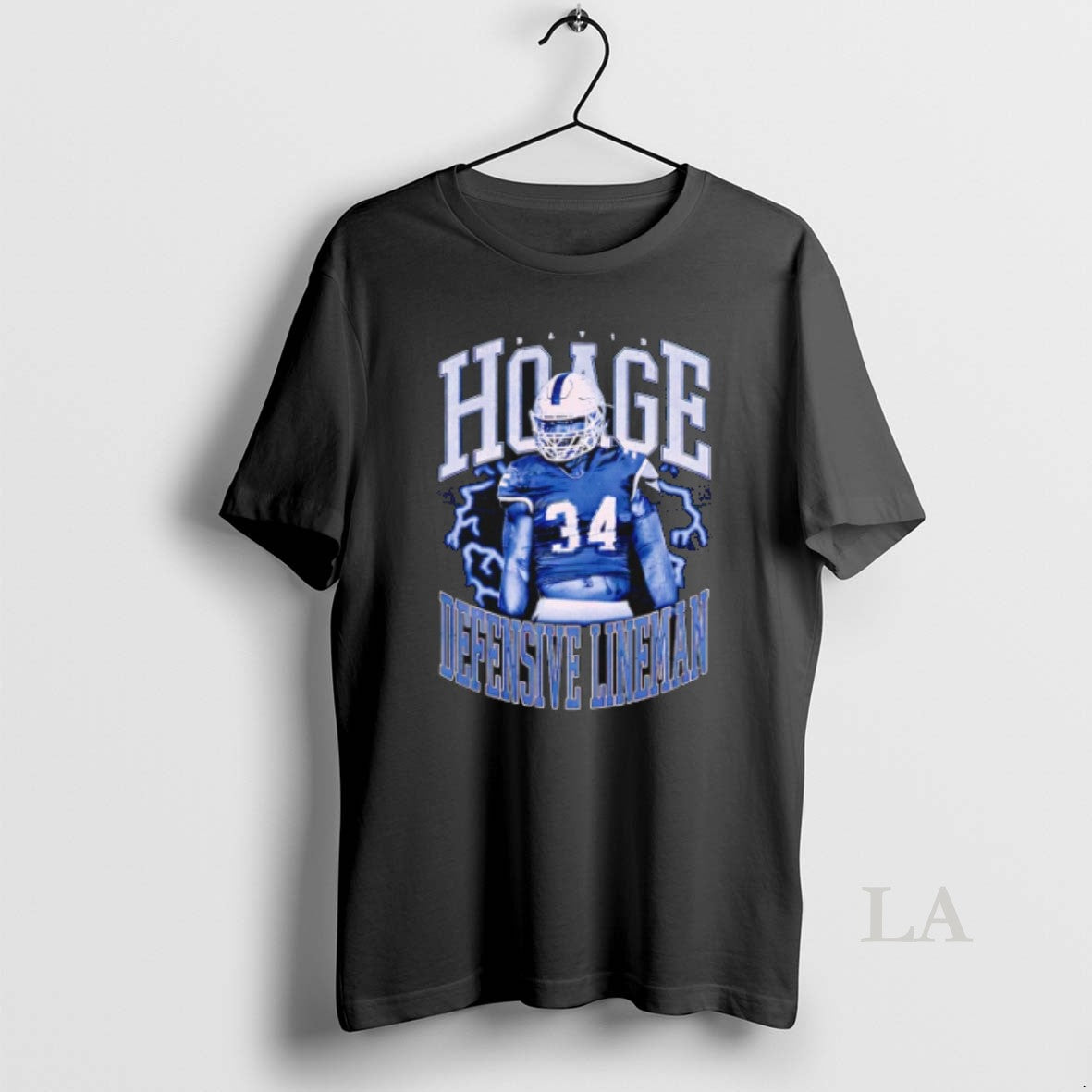Original David Hoage Defensive Lineman Vintage