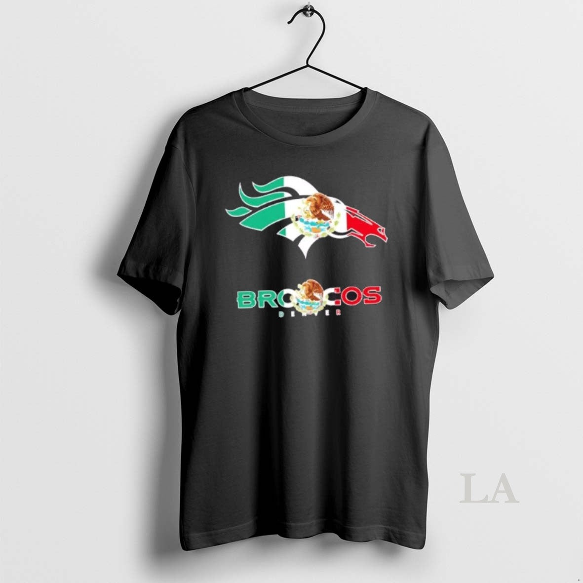 Original Denver Broncos Football X Mexican Flag Logo