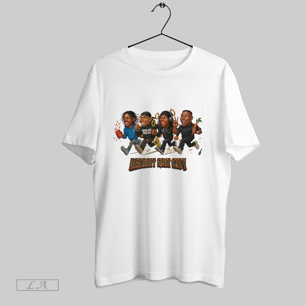 Original Detroit Grit City Detroit Lions Green Bay Sucks Caricatures