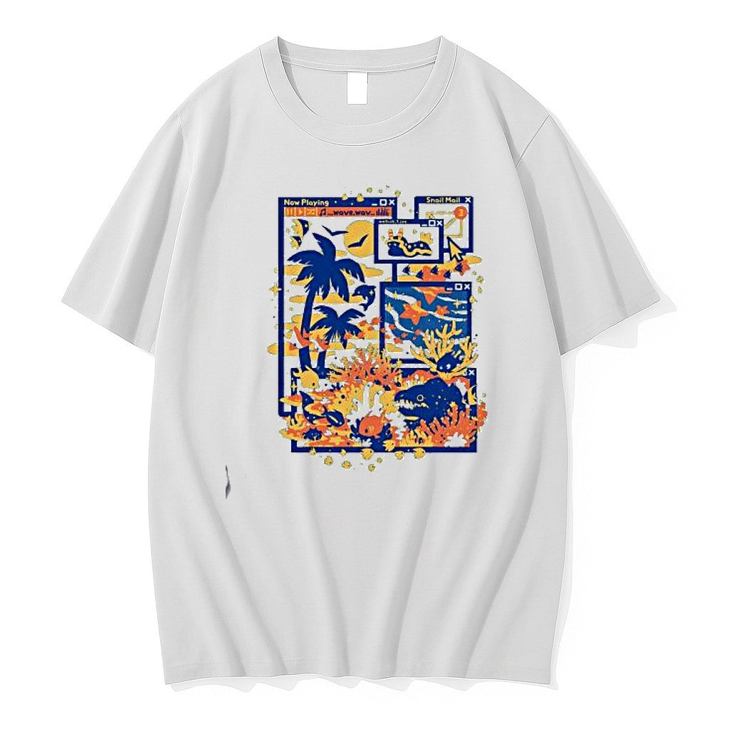 Original Digital Interface Ocean Life Now Playing Wave Mollusk 1 Snail Mail Tshirts