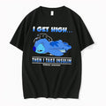 Original Disney Stitch I Get High Then I Take Insulin Diabetes Awareness 2026 Black Tshirts