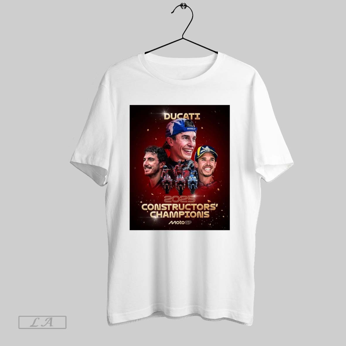 Original Ducati 2025 Constructors Champions Marc Marquez Alex Marquez Alenta Motogp T Shirt