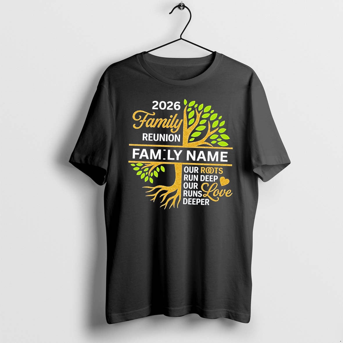 Original Family Reunion Personalised Name Tree Matching Tee Tshirts Jpg