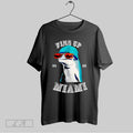 Original Fins Up Miami 2025 Dolphin Wearing Hat Sunglasses