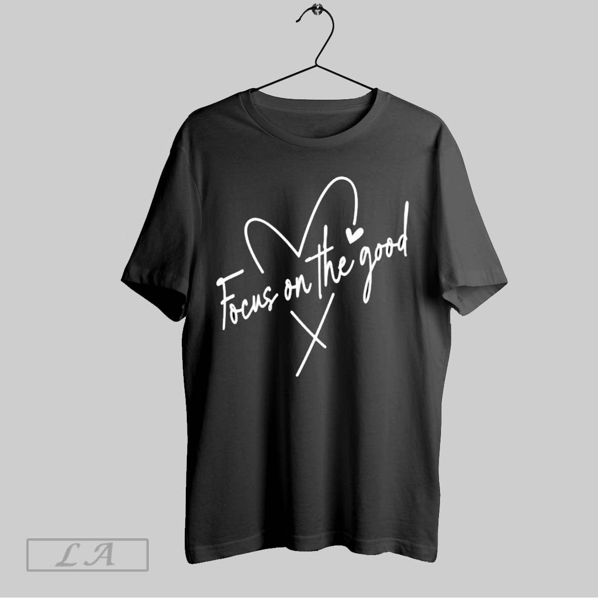 Original Focus On The Good Heart Shape Calligraphy