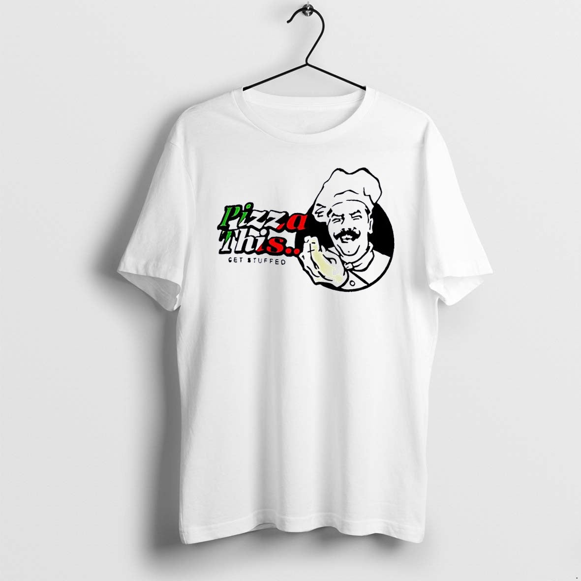 Original Gta Pizza This Get Stuffed White Tshirts Jpg
