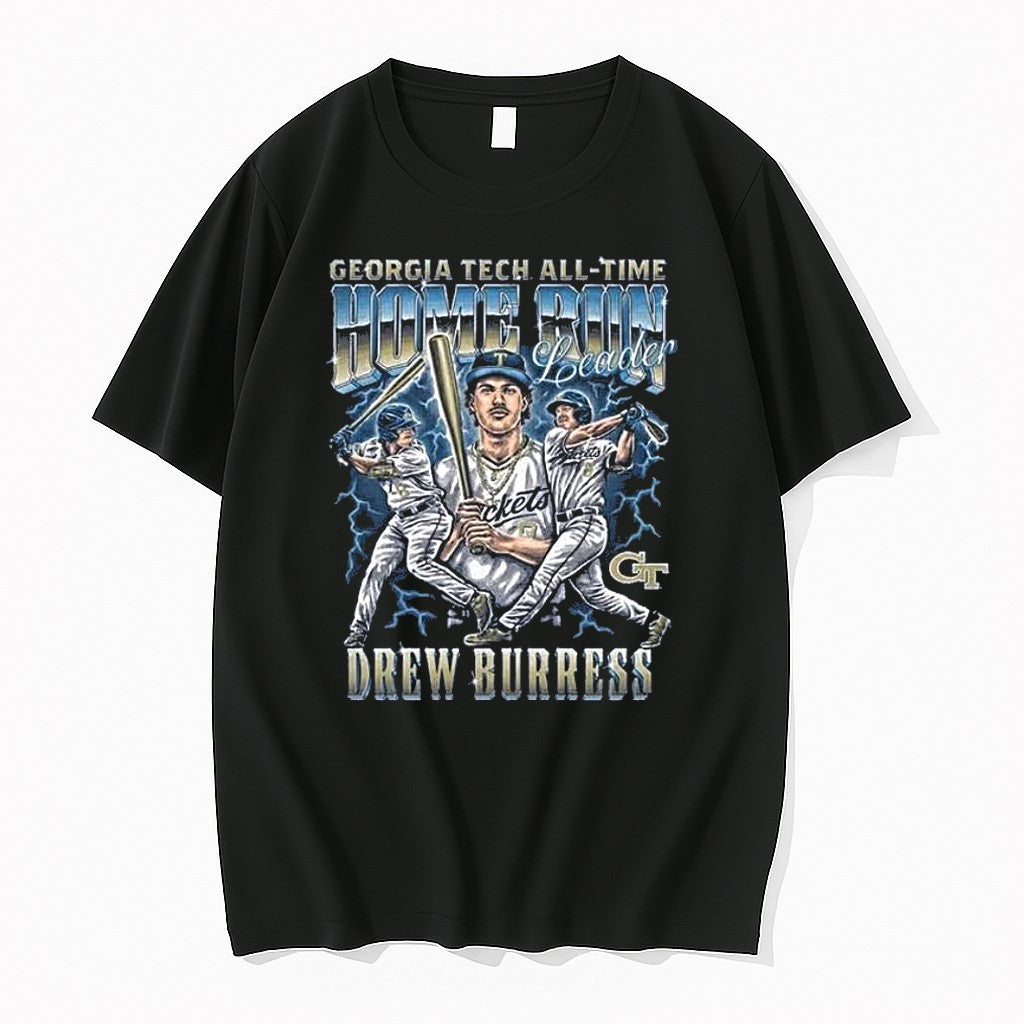 Original Georgia Tech All Time Homerun Leader Drew Burress 1 Tshirts Jpg