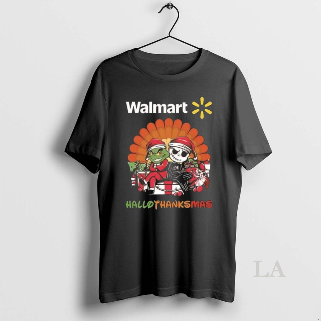 Original Grinch And Jack Skellington Walmart Hallothanksmas 2 Sided