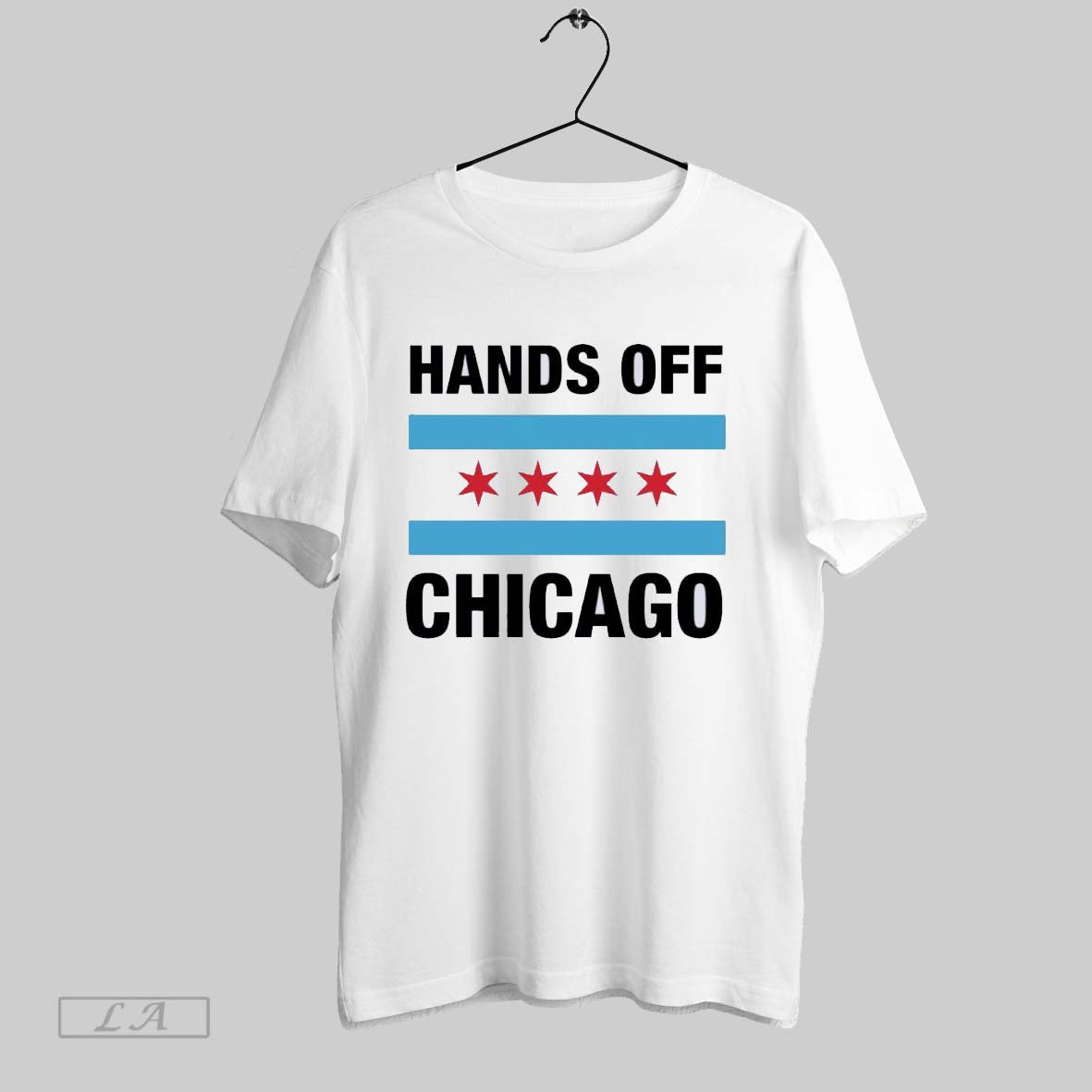 Original Hands Off Chicago Flag