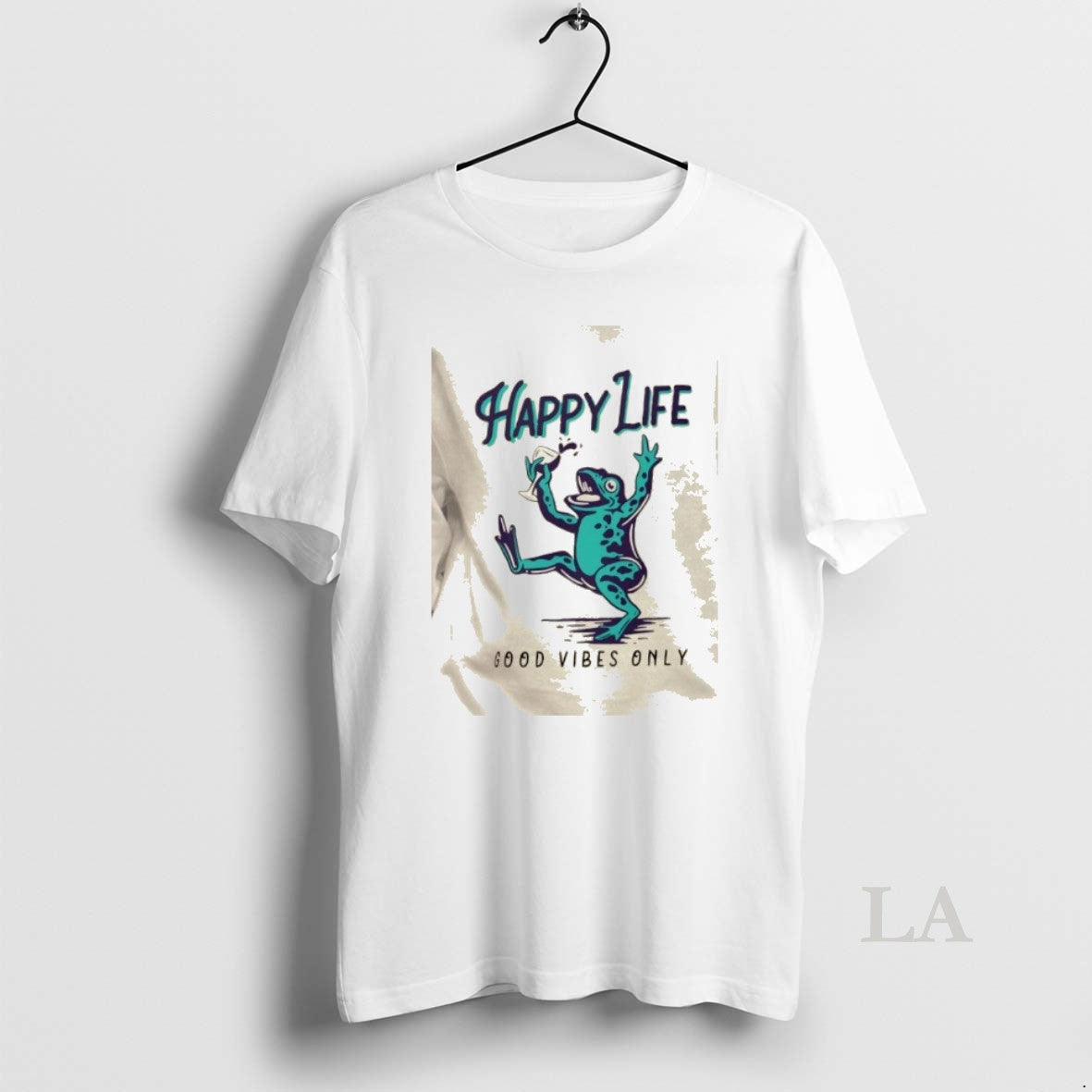 Original Happy Life Good Vibes Only Frog T-Shirts, Hoodie, Sweatshirt | PureTeeCo.com