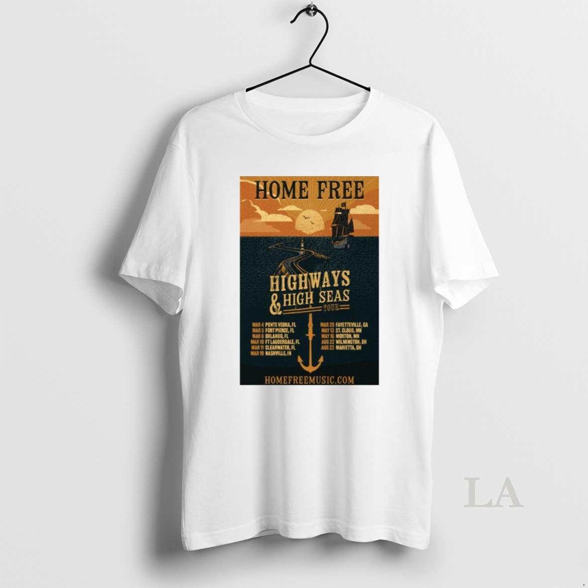 Original Home Free Highways High Seas 2026 Tour T-Shirts, Hoodie, Sweatshirt | PureTeeCo.com