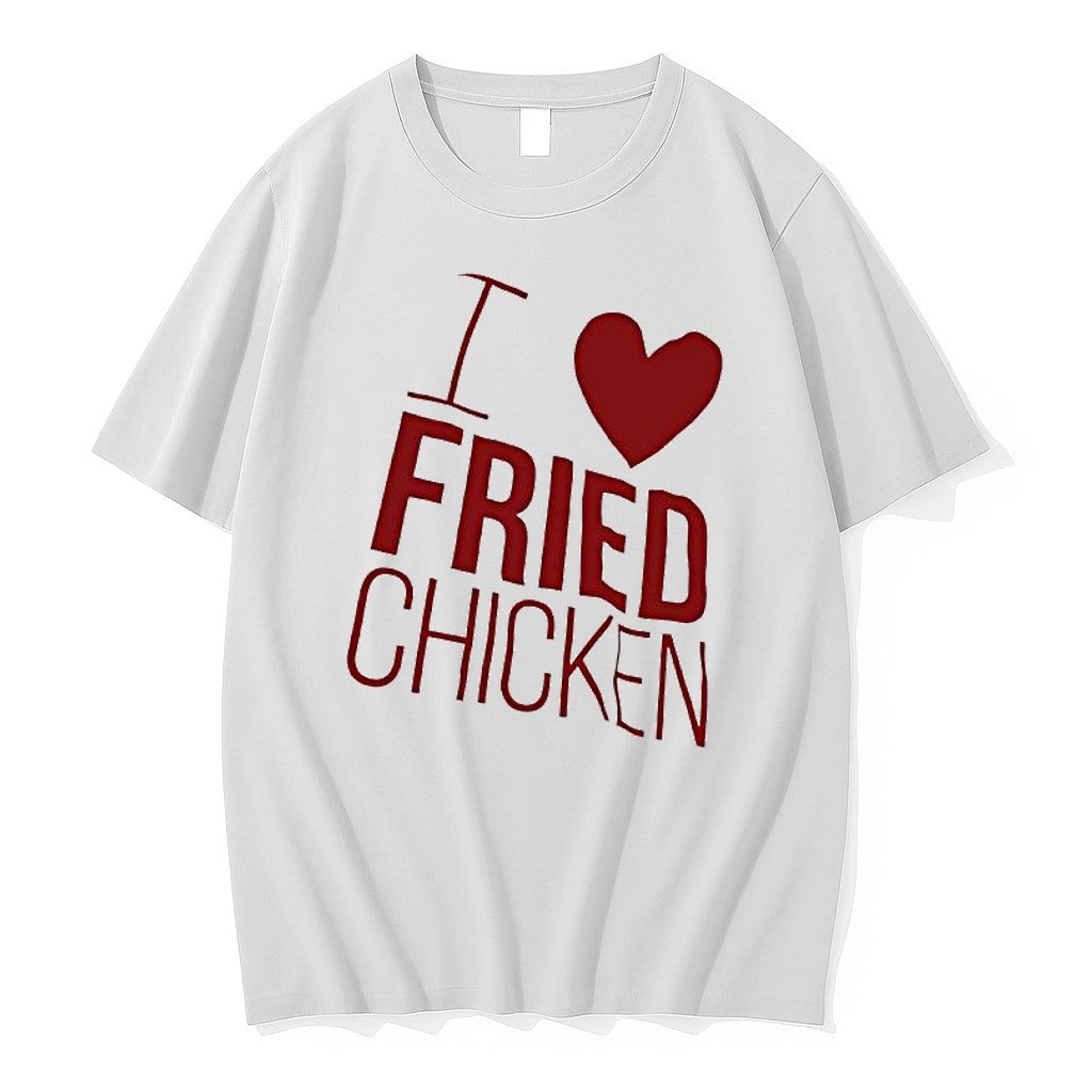 Original I Love Fried Chicken Heart Tshirts Jpg