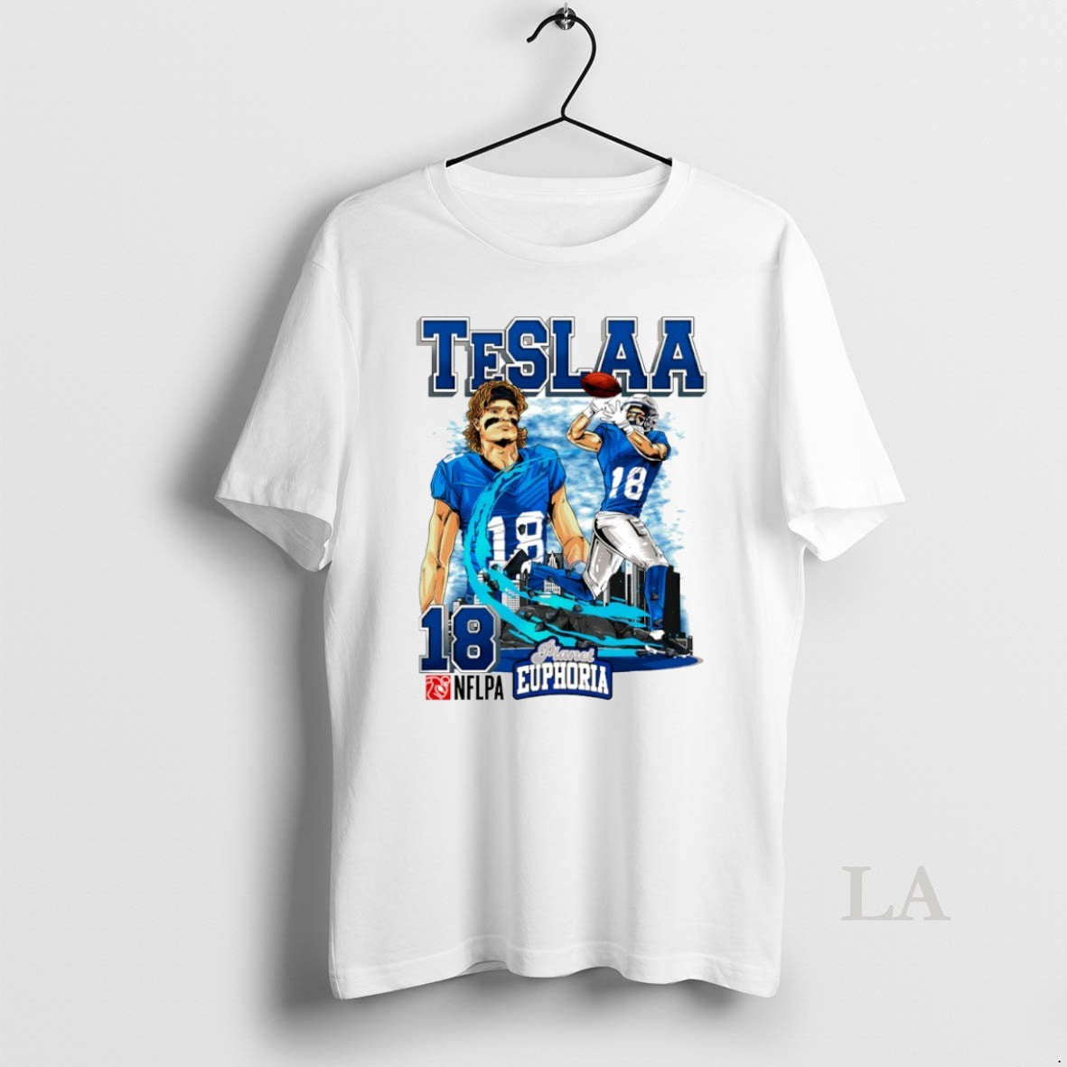 Original Isaac Teslaa 18 Detroit Lions Football Comic Circle T-Shirts, Hoodie, Sweatshirt | PureTeeCo.com