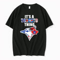 Original Its A Toronto Thing Toronto Blue Jays Raptors Maple Leafs Logos Mashup Tshirts
