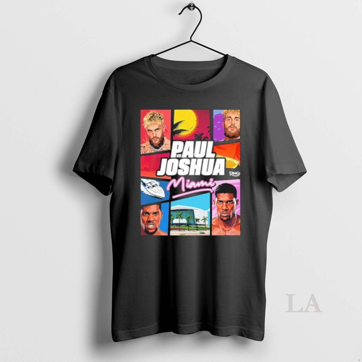 Original Jake Paul Vs Anthony Joshua Match Showdown Vice City In Miami T-Shirts, Hoodie, Sweatshirt | PureTeeCo.com