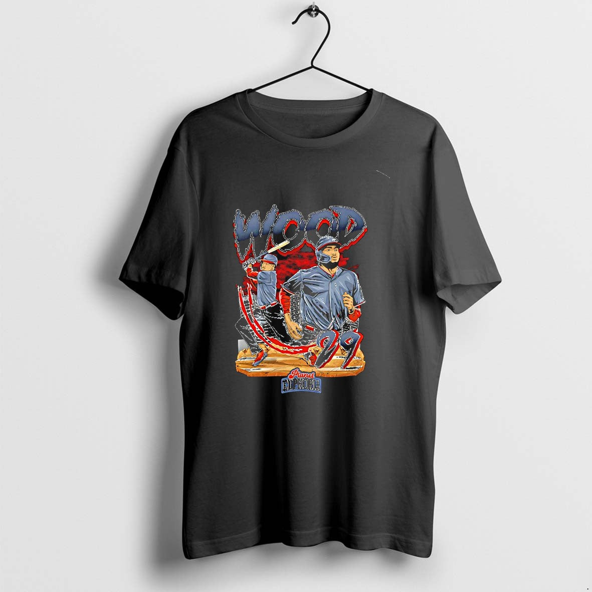 Original James Wood 29 Washington Nationals Baseball Slugger Swing Comic Tshirts