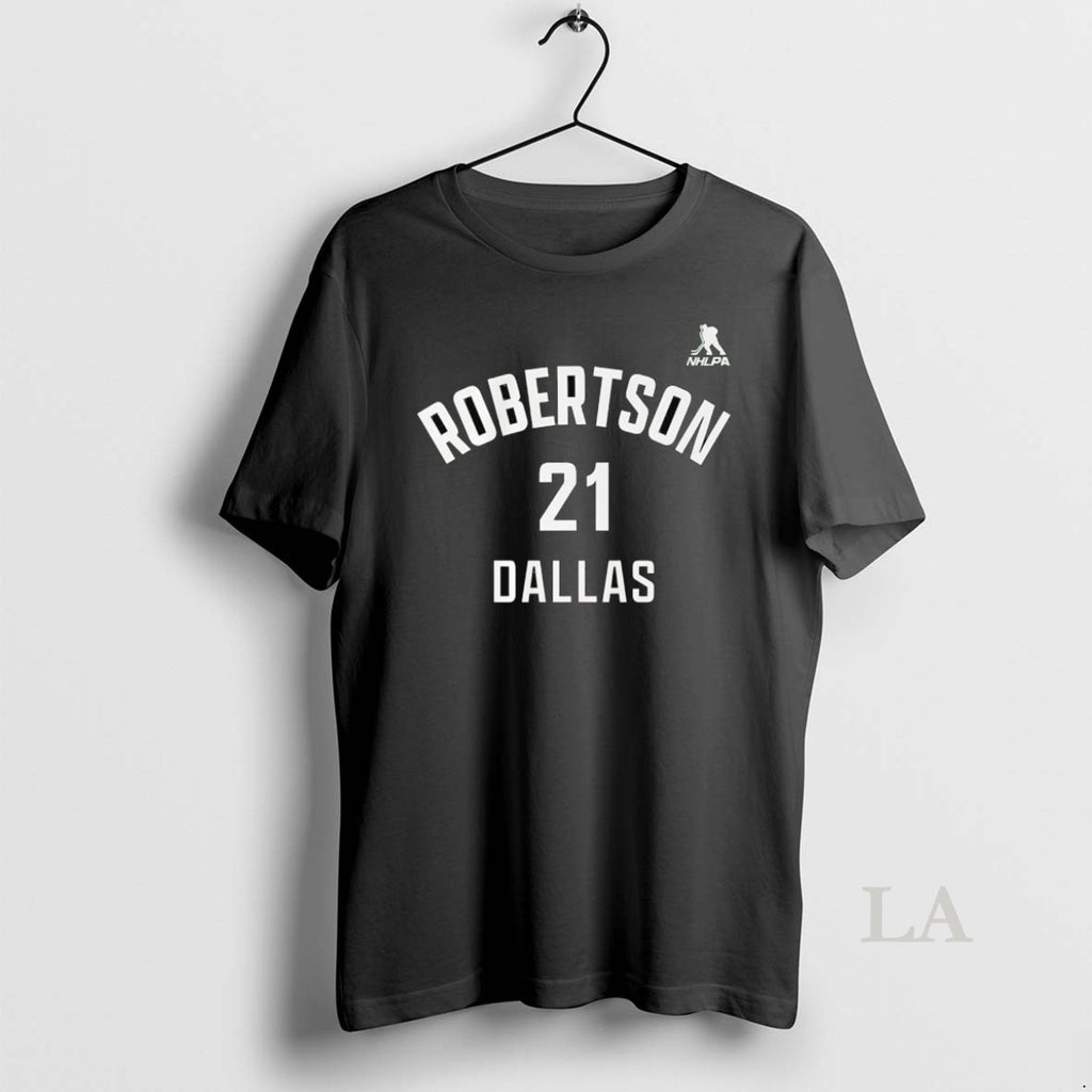 Original Jason Robertson Name And Number Dallas Stars T-Shirts, Hoodie, Sweatshirt | PureTeeCo.com