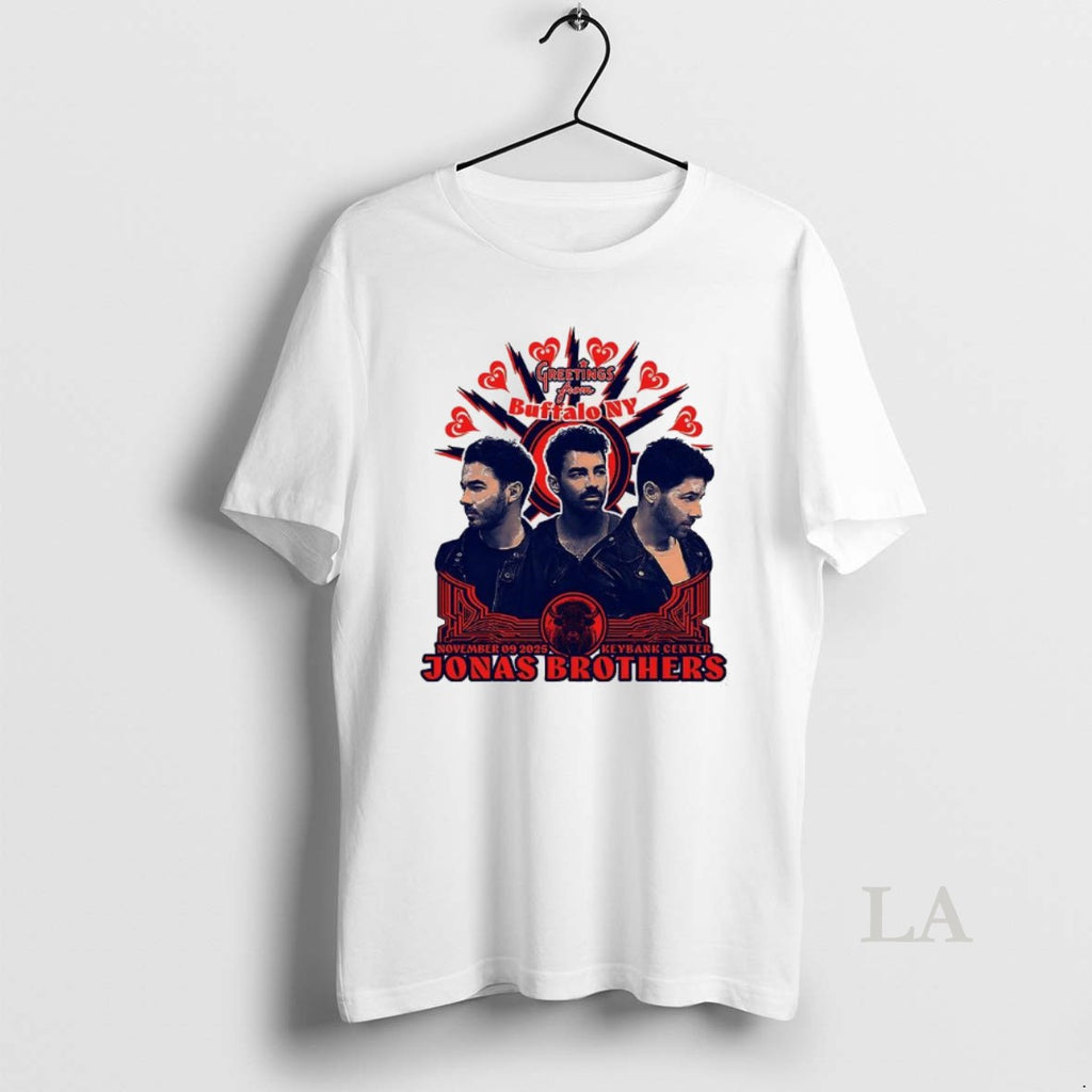 Original Jonas Greetings From Your Hometown Buffalo Ny Keybank Center 2025 T-Shirts, Hoodie, Sweatshirt | PureTeeCo.com