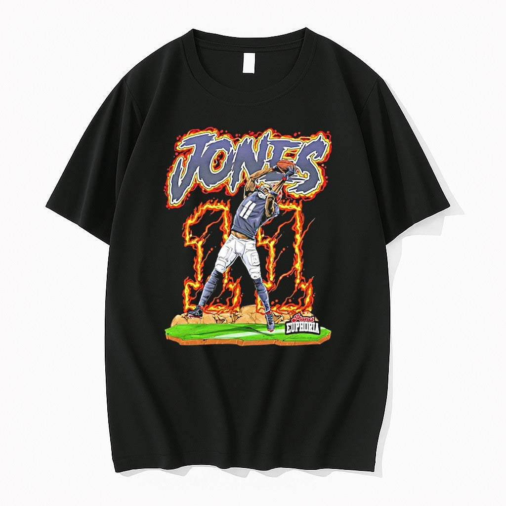 Original Julio Jones 11 Atlanta Falcons Football Flame Comic Tshirts Jpg