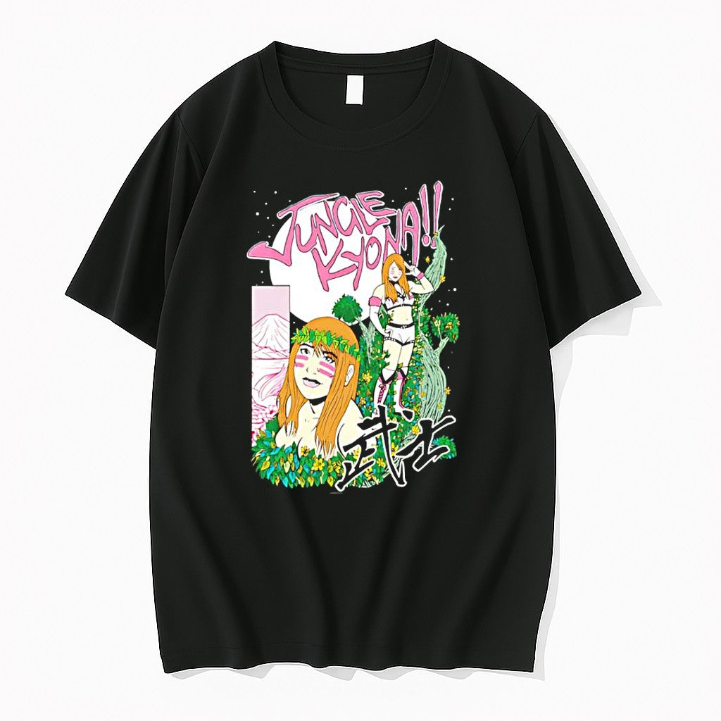 Original Jungle Kyona Bushi Warrior Pro Wrestling Tshirts Jpg