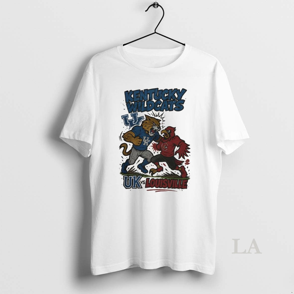Original Kentucky Wildcats Vs Louisville Cardinals Ncaa 2025 Artwork Mascot Fight Retro T-Shirts, Hoodie, Sweatshirt