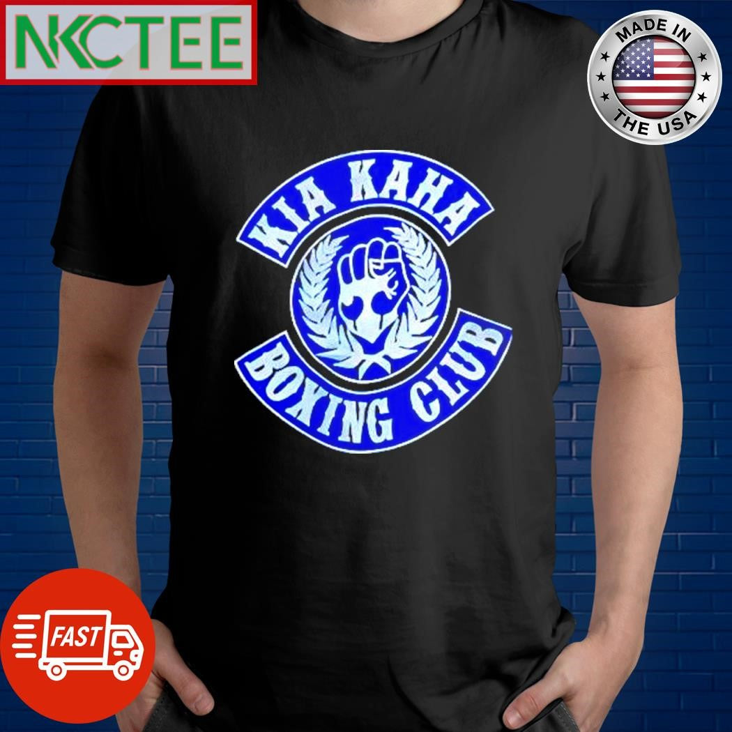 Original Kia Kaha boxing club circle logo shirt