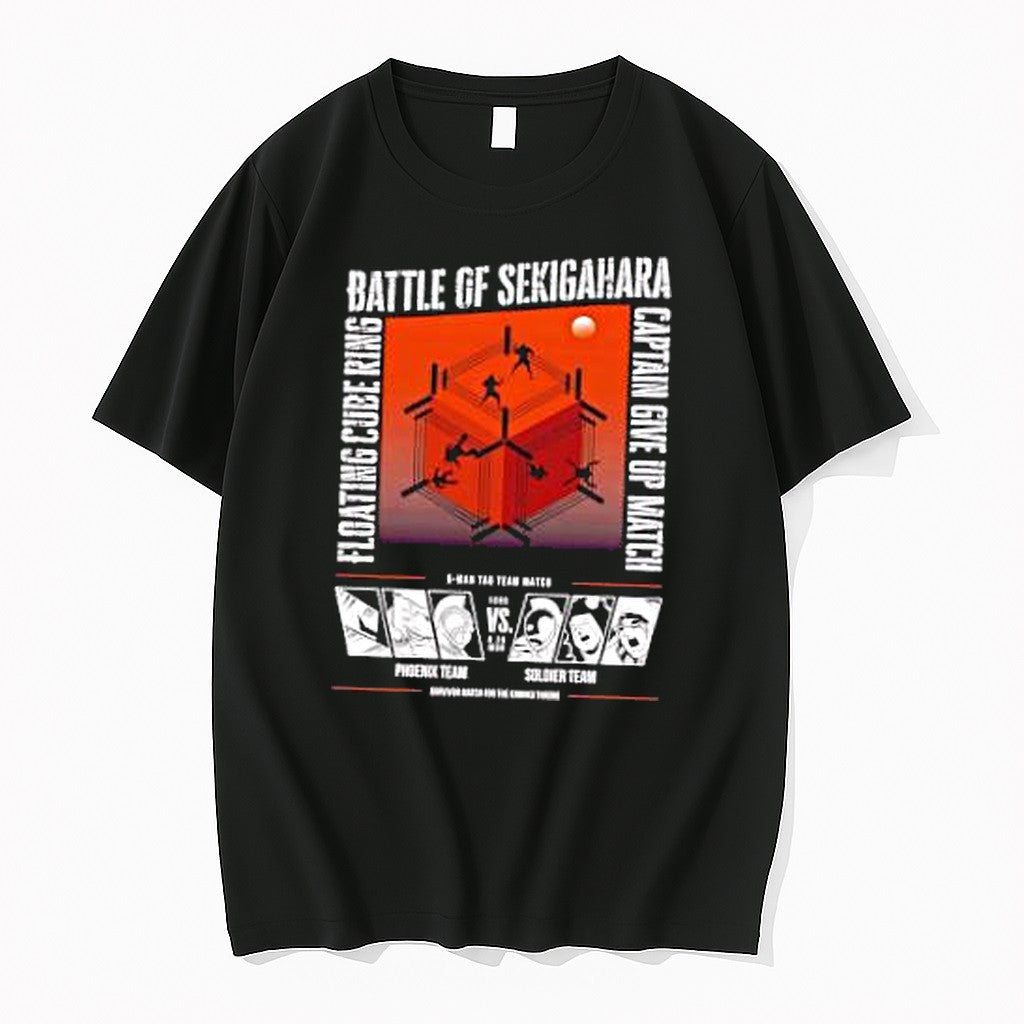 Original Kinnikuman Phoenix Soldier Team Battle Of Sekigahara Cube Ring Captain Give Up Tshirts