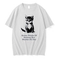 Original Kitten Thinks Of Nothing But Murder All Day White Tshirts Jpg