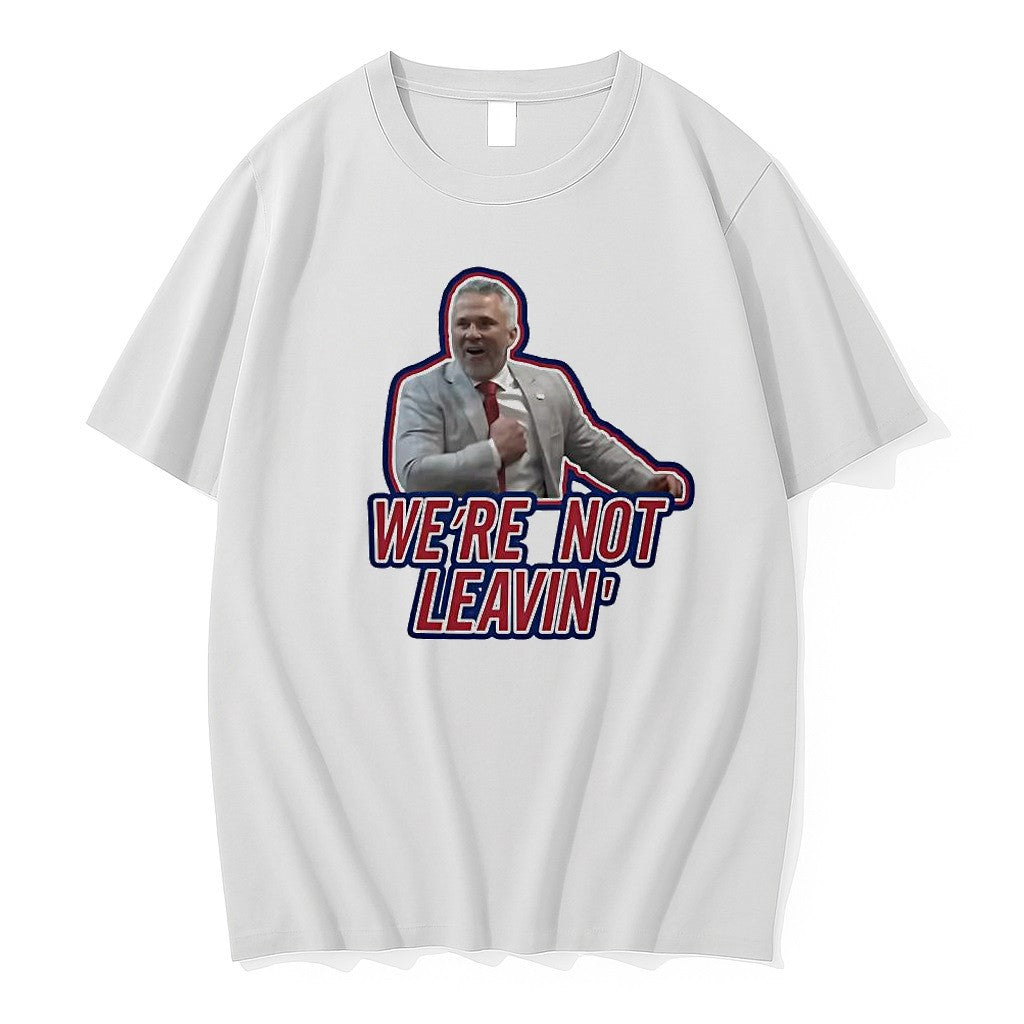 Original Lane Kiffin Were Not Leavincollege Lsu Tigers Football Coach Tshirts