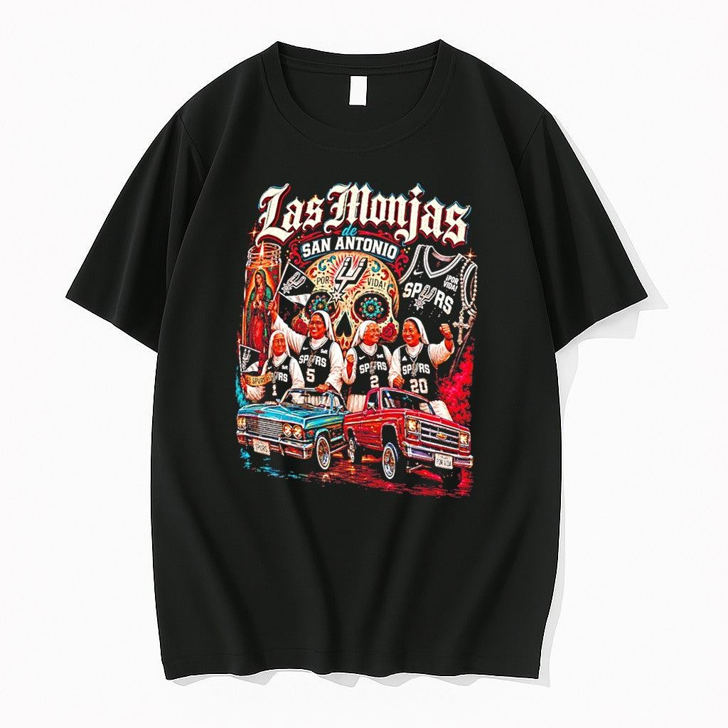 Original Las Monjas De San Antonio Spurs Spurs Supporting Catholic Sisters Tee Tshirts