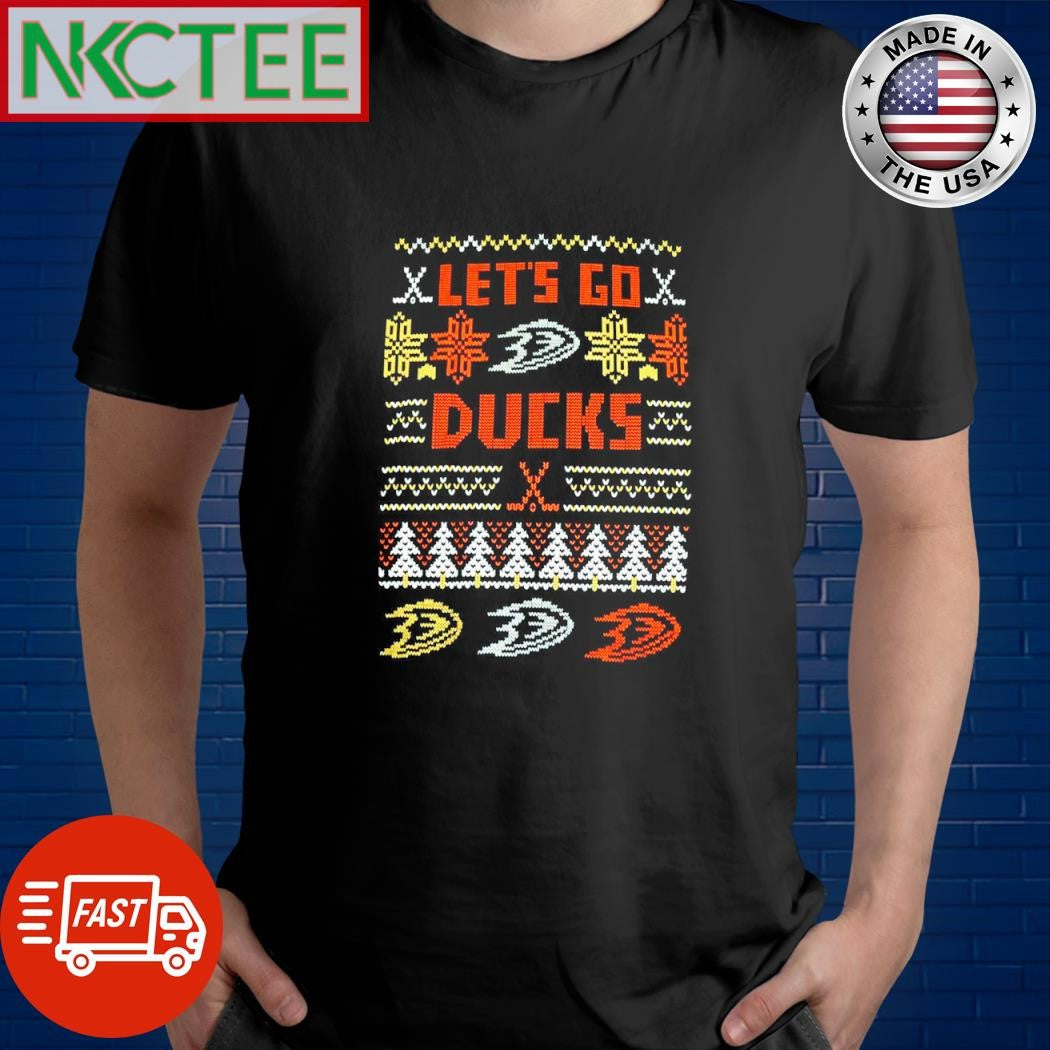 Original Let’s go Anaheim Ducks ugly Christmas shirt