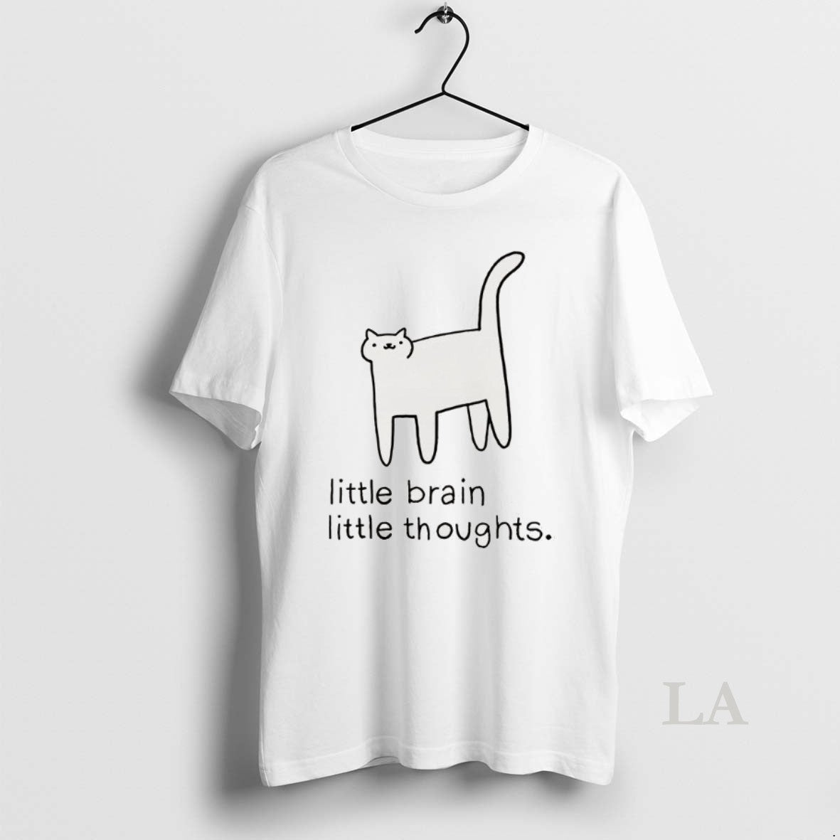Original Little Brain Little Thoughts Cat Sketch T-Shirts, Hoodie, Sweatshirt | PureTeeCo.com