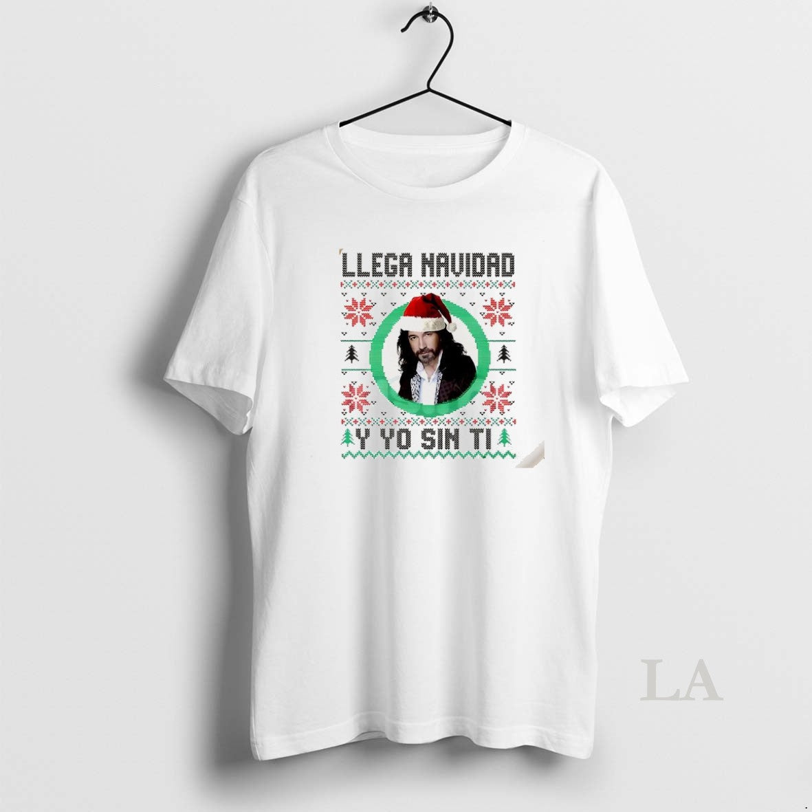 Original Llega Navidad Y Yo Sin Ti Ugly Christmas Music Lover T-Shirts, Hoodie, Sweatshirt | PureTeeCo.com