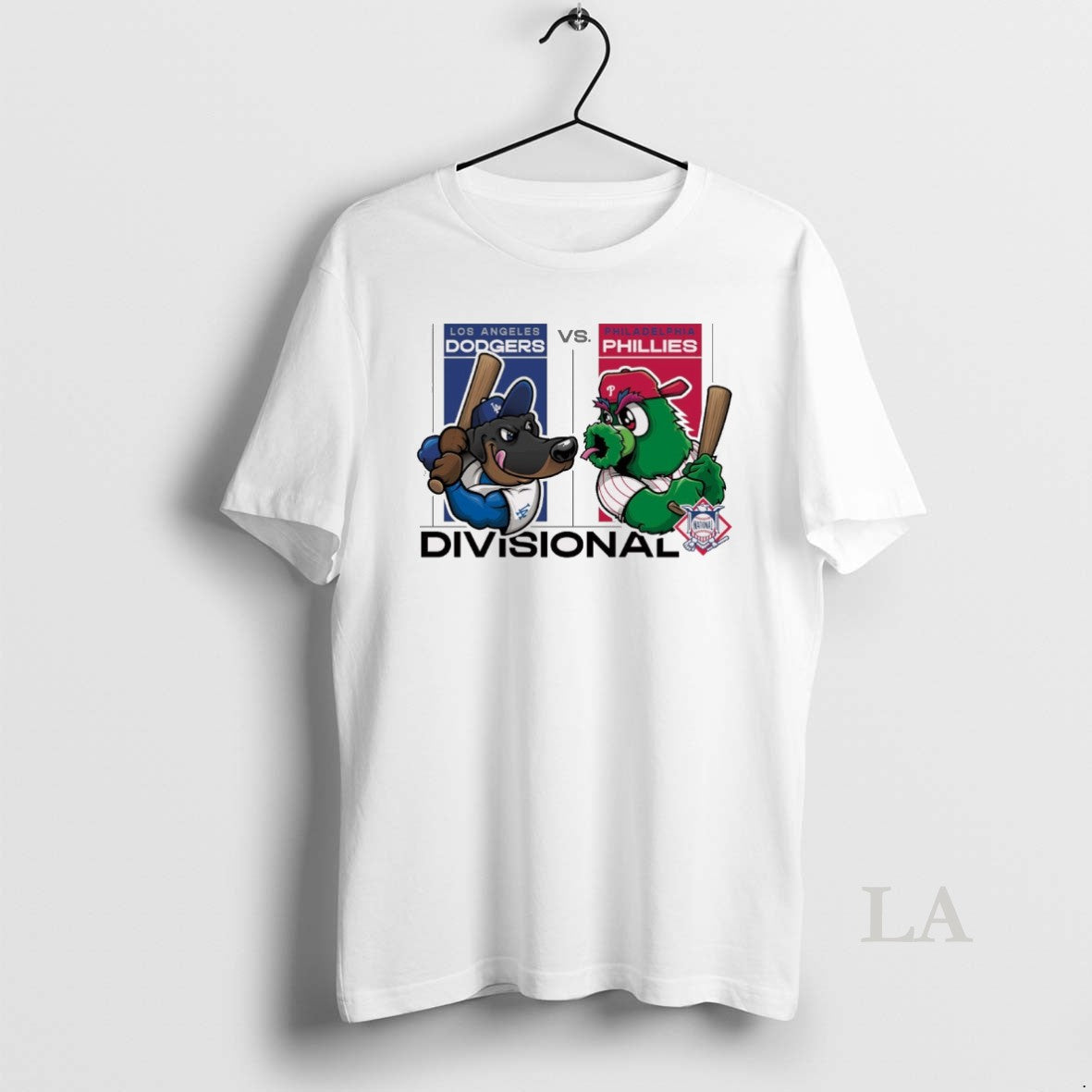 Original Los Angeles Dodgers Vs Philadelphia Phillies 2025 Mlb National League Divisional Round Mascots
