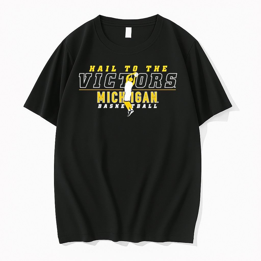 Original Michigan Wolverines Basketball Hail To The Victors Tshirts Jpg