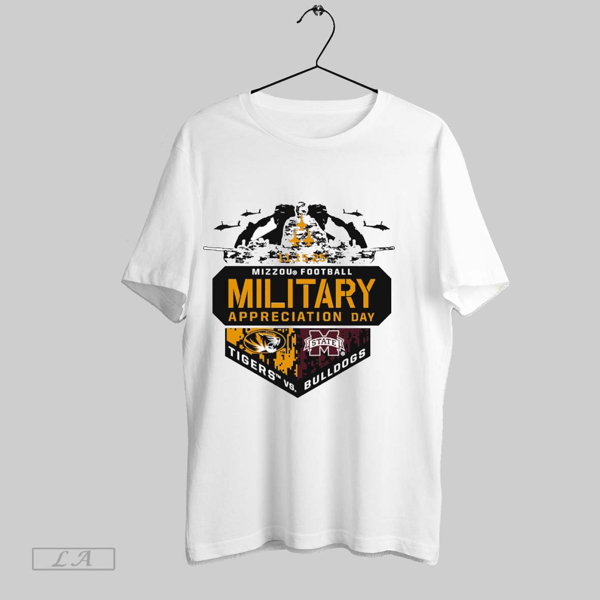 Original Military Appreciation Day Mizzou Tiger Vs Mississippi State Bulldogs