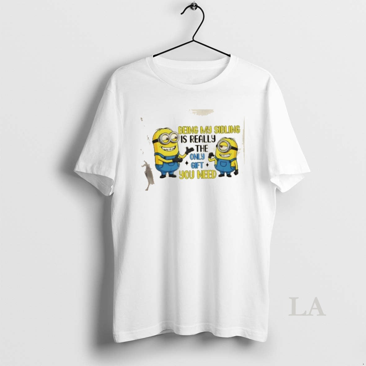 Original Minions Being My Sibling Is Really The Only Gift You Need T-Shirts, Hoodie, Sweatshirt | PureTeeCo.com