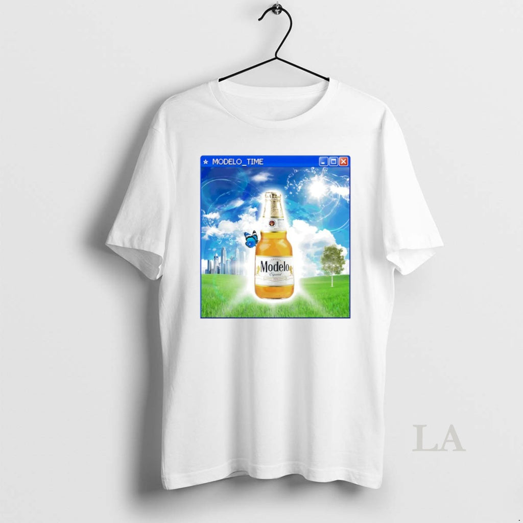 Original Modelo Time Frutiger Aero Beer Circle T-Shirts, Hoodie, Sweatshirt | PureTeeCo.com