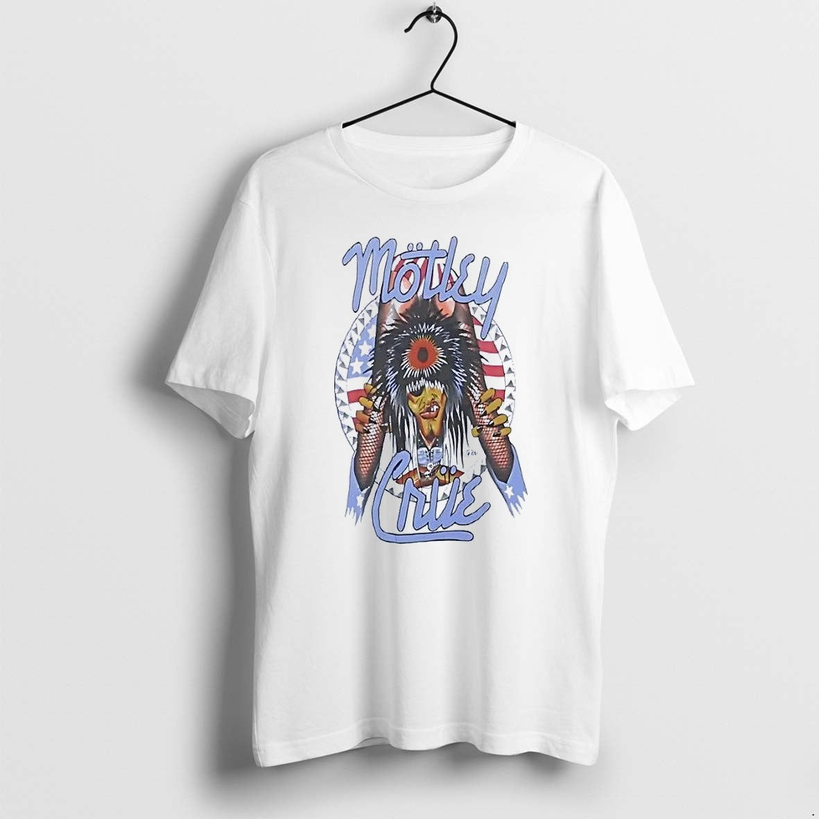 Original Motley Crue Tyler America Copyright 1989 Motley Crue Inc White Tshirts