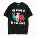 Original My Hope Is In The Lamb Christian Political Faith Donkey Elephant 2026 Black Tshirts
