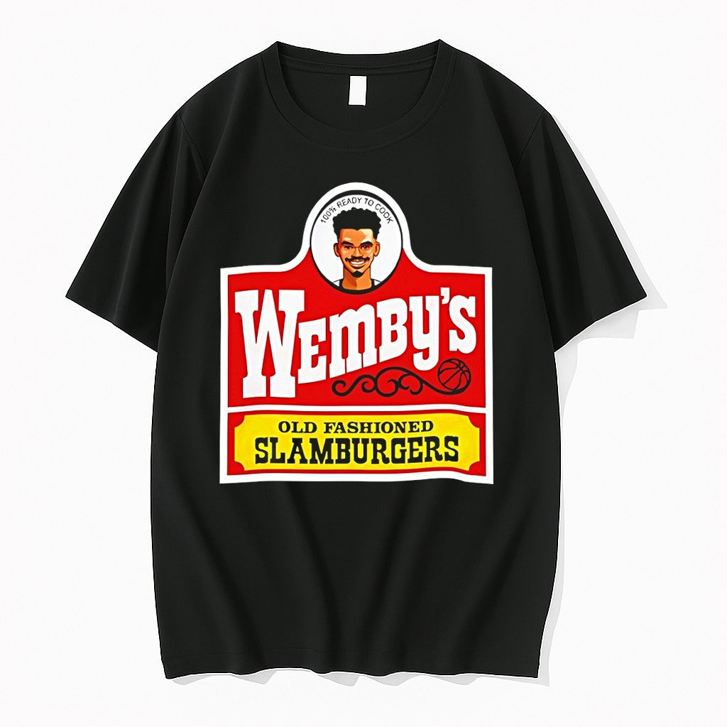 Original Nba Victor Wembanyama San Antonio Spurs Basketball Ready To Cook Old Fashioned Hamburgers Tshirts