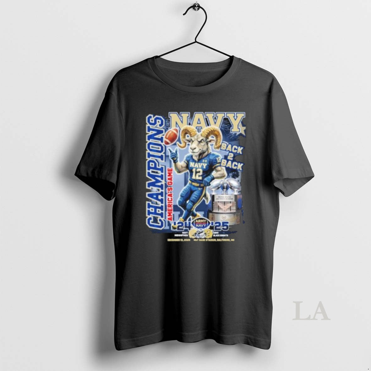 Original Navy Midshipmen Mascot Back 2 Back Americas Game Champions T-Shirts, Hoodie, Sweatshirt | PureTeeCo.com
